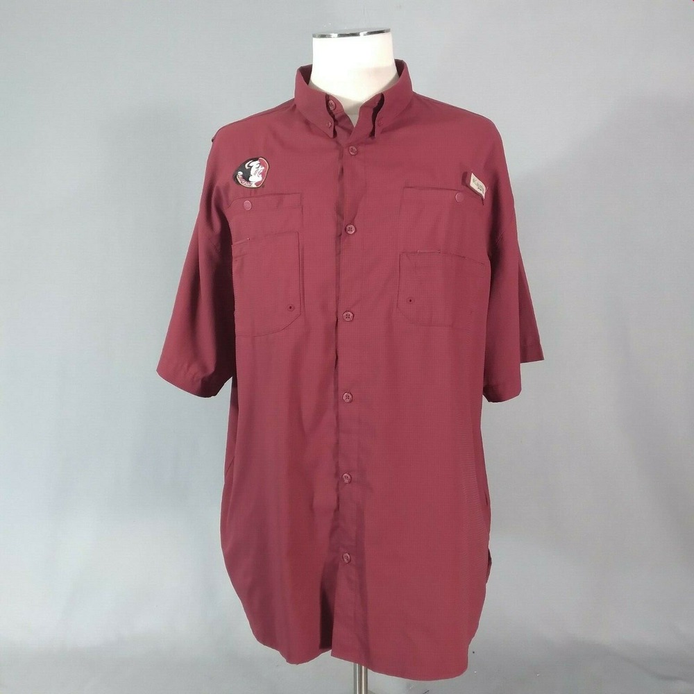 Florida‎ State Seminoles shirt adult XL extra large Columbia PFG vented fishing